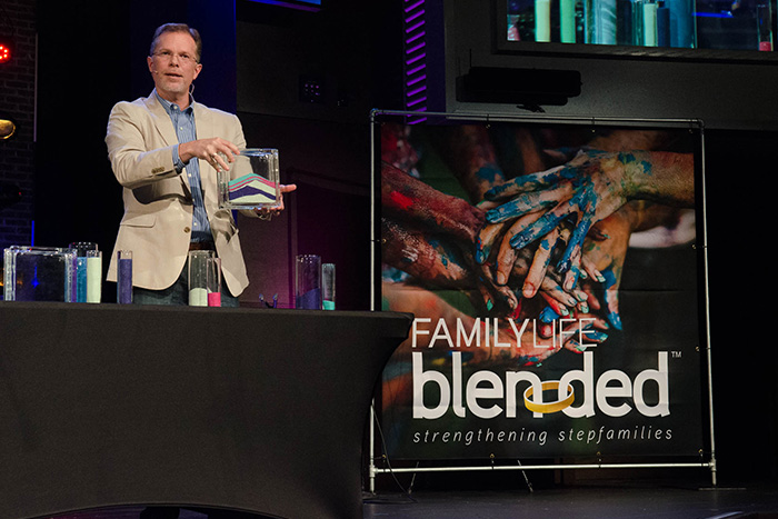 Ron Deal talking at Blended Blessed Event.